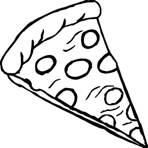 Dibujo Pizza Para Colorear Dibujo Para Colorear Pizza Comer Dibujos