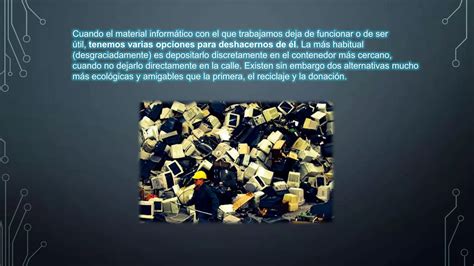 Reciclaje de material informático PPT