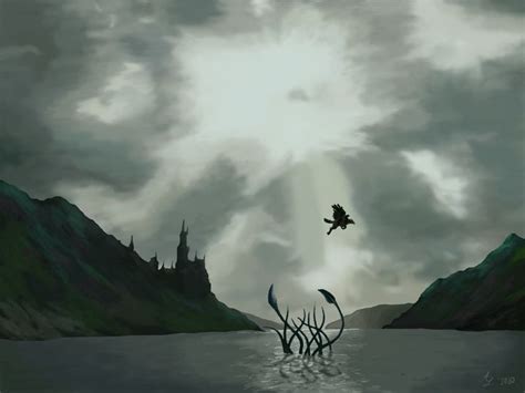 Harry Potter Black Lake Fan Art Illustration | Harry potter, Harry potter giant, Illustration art