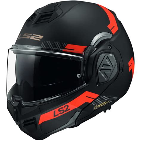 Ls Ff Advant Modular Helmet Bend Matt Black Red Free Uk Delivery