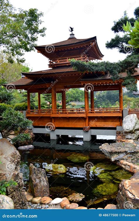 Chinese Bridge At Chi Lin Nunnery Nan Lian Garden Gardens Hong Kong