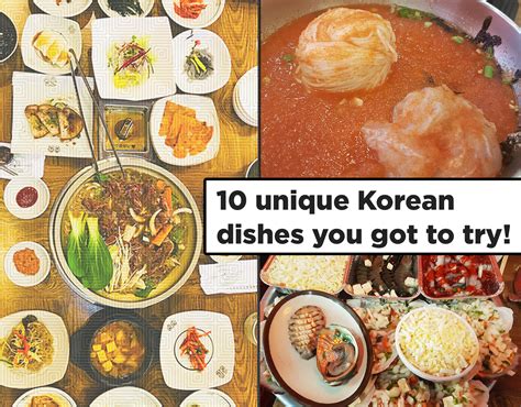 Korean Food Menu List