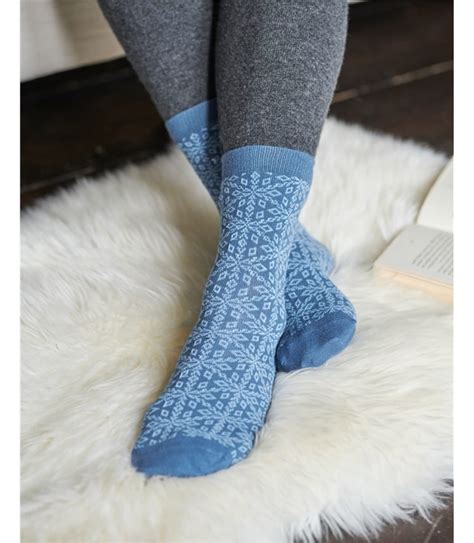 Blue Mono Womens Geometric Bamboo Ankle Sock Woolovers Us