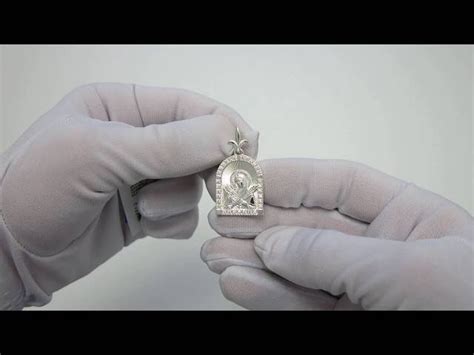 Серебряная ладанка "Божья Матерь Семистрельная" вкх173