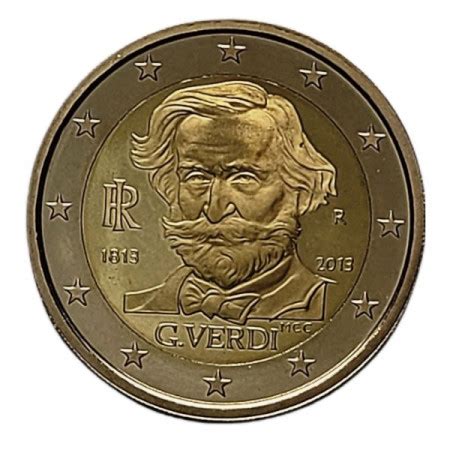 2013 2 Euro ITALY 200th Years Since The Birth Of Giuseppe Verdi