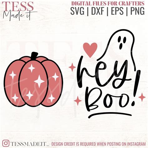 Hey Boo SVG - Fall Shirt SVG - Autumn SVG Tess Made It