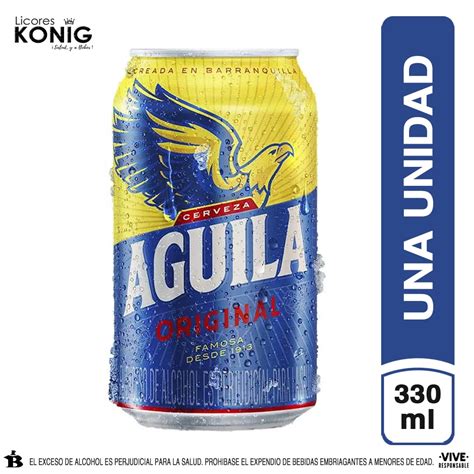 Cerveza Aguila Original Lata X330ml Licores Konig