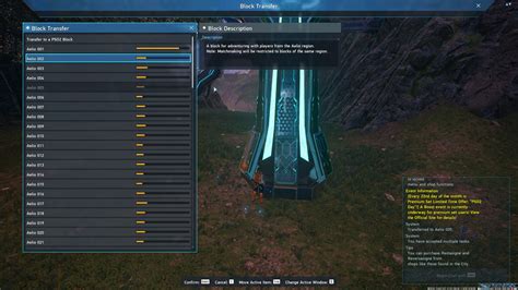Phantasy Star Online 2 New Genesis How To Change Blocks To Play With