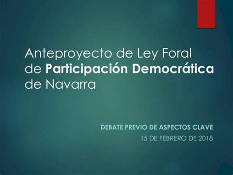 Pdf Presentación De Powerpoint Navarra PresentaciÓn Personal Anteproyecto De Ley Foral De