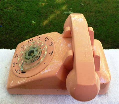 Vintage Pink Rotary Dial Telephone Etsy Telephone Vintage Pink Dial