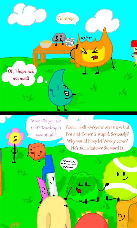 bfdia comic part  meh everyones stupid  thundertail