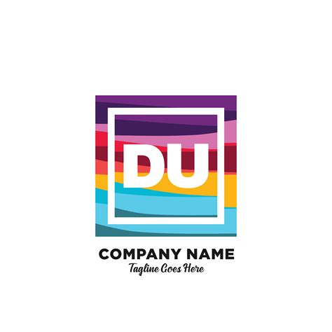 DU initial logo With Colorful template vector. 21273433 Vector Art at ...