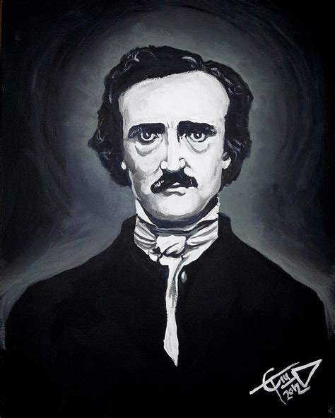 Edgar Allan Poe Painting by Tom Carlton - Fine Art America