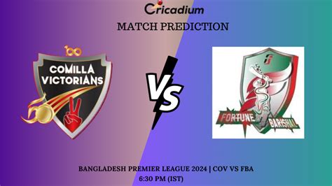 COV Vs FBA Match Prediction Finals BPL 2024