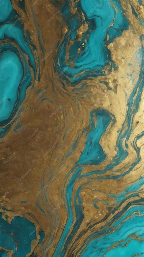 Premium Photo Turquoise And Gold Marble Texture Marble Background