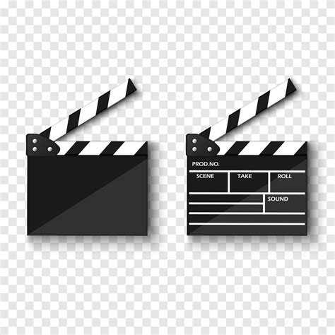 Movie Clapper Board Isolated Vector Illustration Vector Art At