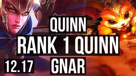 Quinn Vs Gnar Top Rank 1 Quinn 6 Solo Kills Tr Grandmaster 12