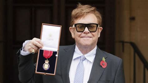 Elton John Receives High Honor From Prince Charles Good Morning America