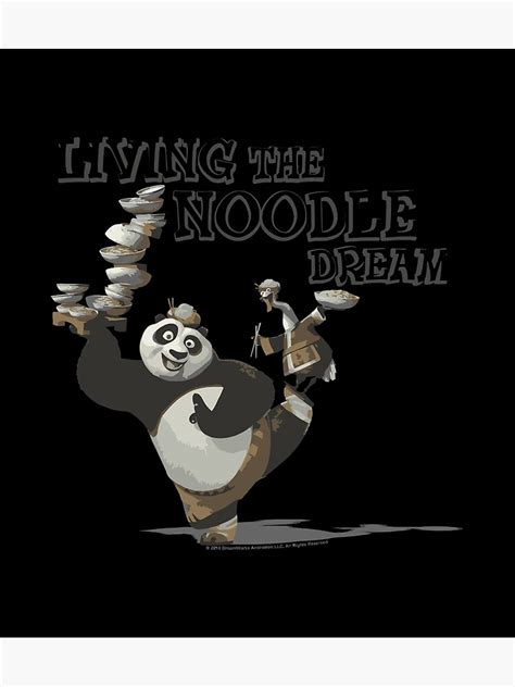 "Kung Fu Panda Po And Mr Ping Living The Noodle Dream" Photographic ...