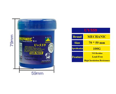 MECHANIC UV 559 100G FLUX PASTE AKINFOTOOLS