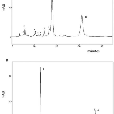 A Polyphenolic Hplc Profile Of Aqueous Extract Of A Gratissima Of