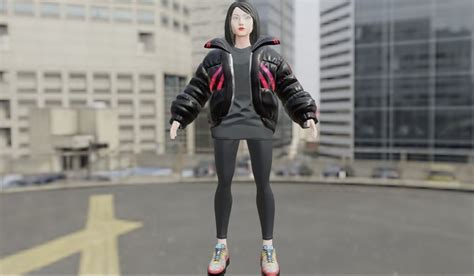 Realistic Hot Female Character Free 3D Model Animated Rigged CGTrader