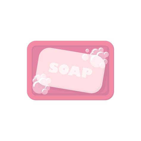 Premium Vector Bar Of Soap In Flat White Background