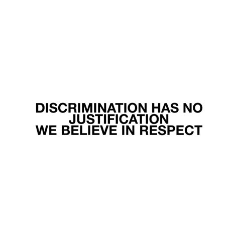 No Discrimination Quotes