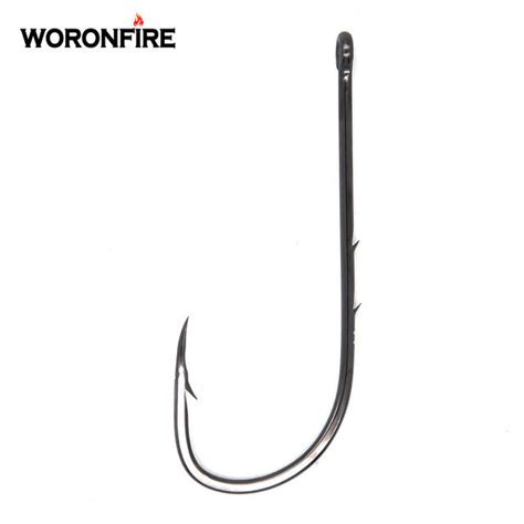 Long Shank Hooks For Fishing Pcs Bag High Carbon Steel Sharp