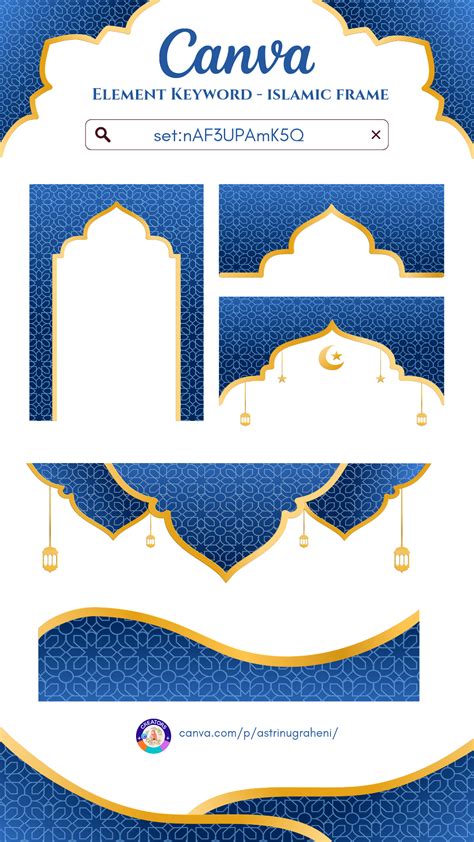 canva element keyword islamic frame canvadoodle ornament islamic