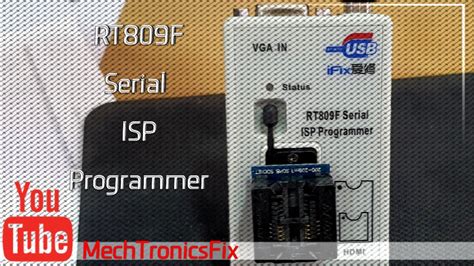 How To Use Rt F Serial Isp Programmer Youtube