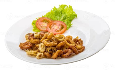 Fried squid rings 11238766 Stock Photo at Vecteezy