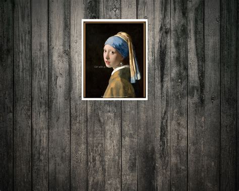 Girl With A Pearl Earring By Johannes Vermeers Art Print Classic