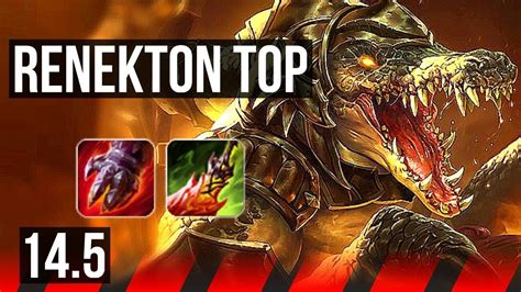 RENEKTON Vs CHO GATH TOP Rank 1 Renekton 12 Solo Kills Legendary