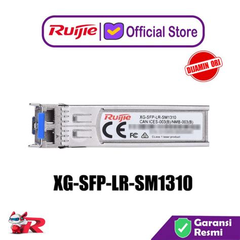 Promo Ruijie Xg Sfp Lr Sm Dom Duplex Lc Smf Optical Transceiver