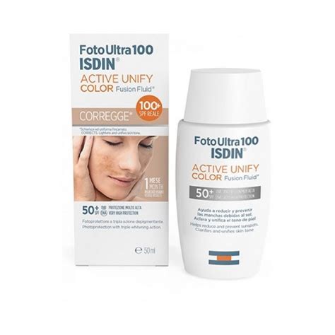 Isdin FotoUltra 100 Active Unify Color SPF50 Fluido Solare Colorato