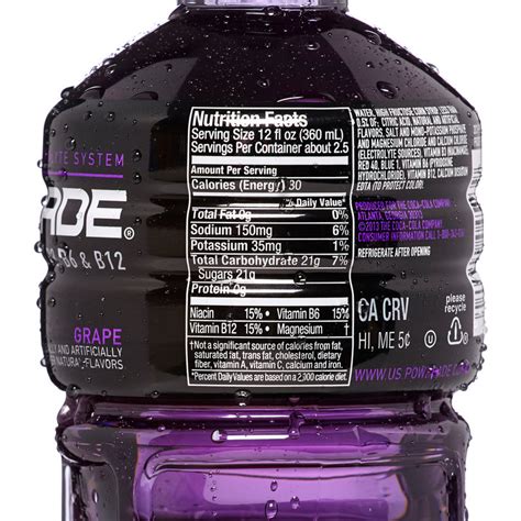 Powerade Ingredients Label : I Love Blue Powerade Drinks Blue Food Fun ...