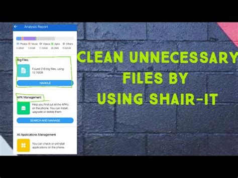 How To Clean Unnecessary File By Using Shair It Deeply Clean