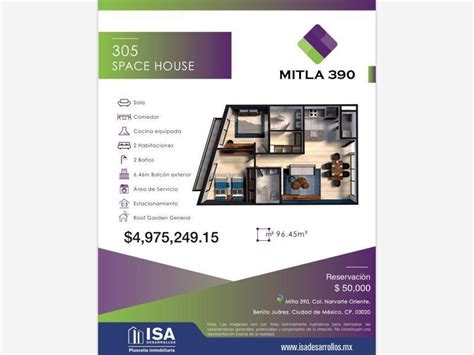 Departamento en Venta en Narvarte Poniente Ciudad de México Inmuebles24