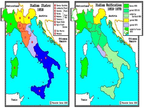 Unification Of Italy Map | Campus Map