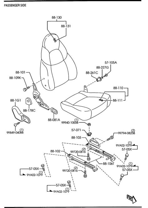 Mazda Miata Back Left L Front Seat Nc7388180 60 Jim Ellis Mazda