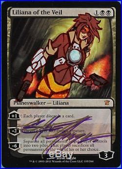 Magic The Gathering Liliana Liliana Of The Veil Innistrad Nm M Signed