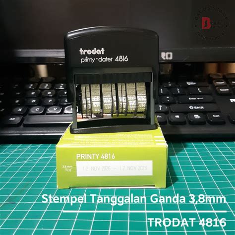 Jual Stempel Tanggal Expired Date Tanggal Ganda Double Trodat Printy