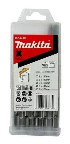 Makita Kit De 5 Brocas Sdsplus Ponta Centralizadora B 54710