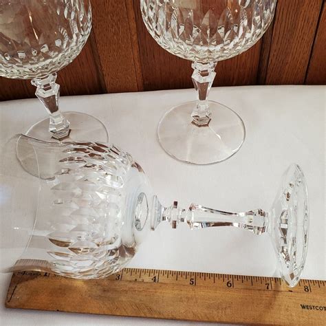 Pc Vintage Schott Zwiesel Desiree Crystal Water Goblets Etsy