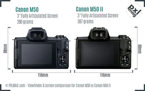 Canon M50 Vs Canon M50 II Detailed Comparison PXLMAG