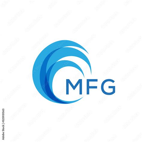 mfg letter logo mfg blue image  white background mfg monogram logo