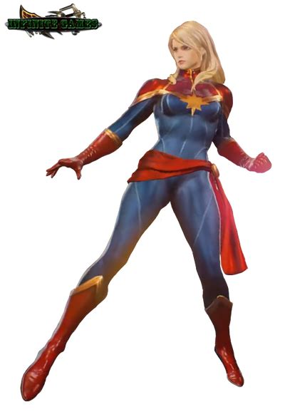 Captain Marvel Marvel Vs Capcom Infinite Render By Denderotto On