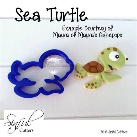 Baby Sea Turtle Cookie Fondant Cutter Etsy