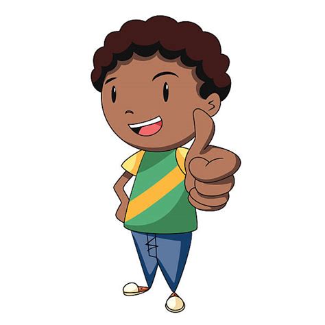 Best Cartoon Boy Giving Thumbs Up Illustrations Royalty Free Vector